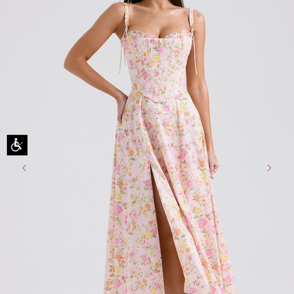 House of CB Clarabelle Floral Pink Dress